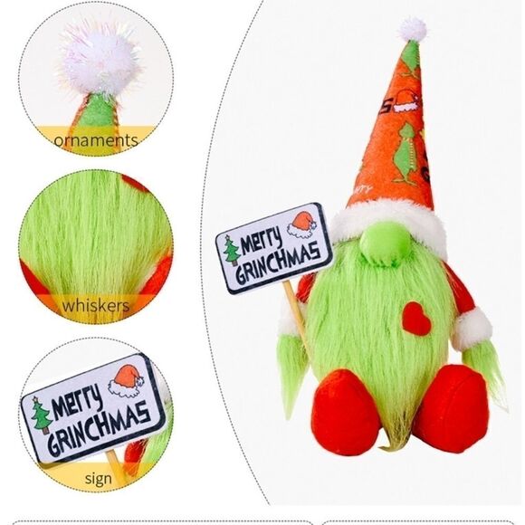 NEW THE GRINCH KNOME CHRISTMAS DECOR dwarf - Picture 3 of 8